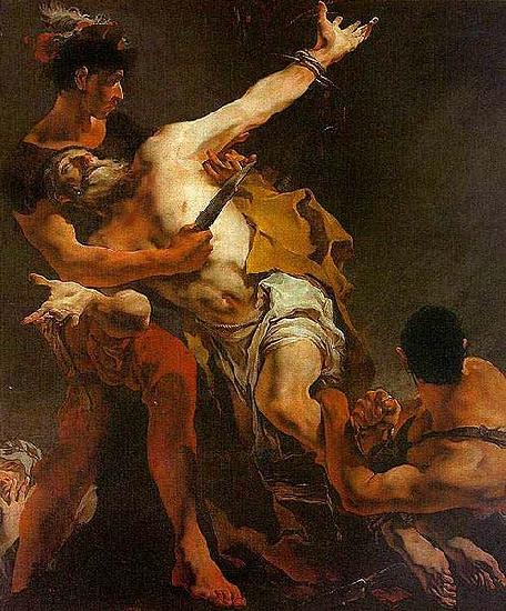 Giovanni Battista Tiepolo Le martyr de Saint Barthelemy Huile oil painting image